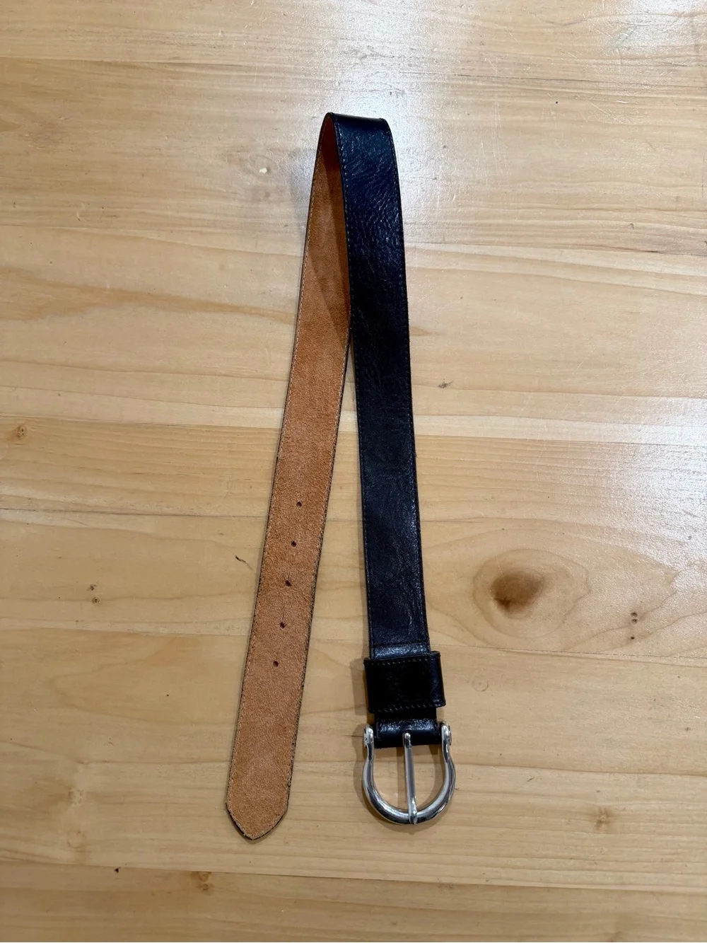 Eddie Bauer Genuine Leather Belt – Made in USA – Size M